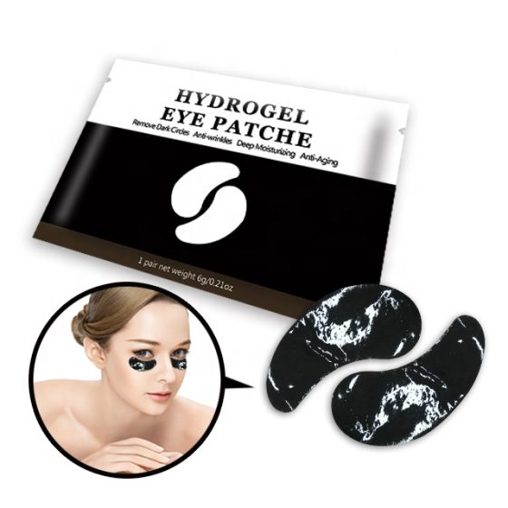 New Products 2024 Dark Circle Eye Gel Patch Bamboo Eye Mask Pad Black