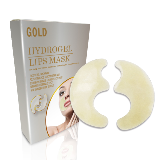 Best Sale accept customized ISO 22716 OEM Collagen Peptide Anti Aging Anti Wrinkles Hydrogel Lip Mask Moisturizer lip patch
