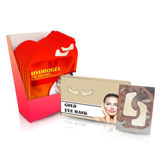 ISO 22716 GMPC Private Label Anti Aging Fine Lines Wrinkle Under Gel Eye Pads Gold Eye Mask