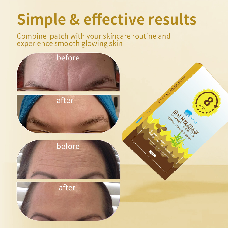 Forehead and Between Eyes Wrinkle Patches Reduce Expression Lines Collagen loss Forehead and Between Eyes Facial Night Treatment - Forehead Mask - 5