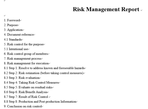 Risk Management Report