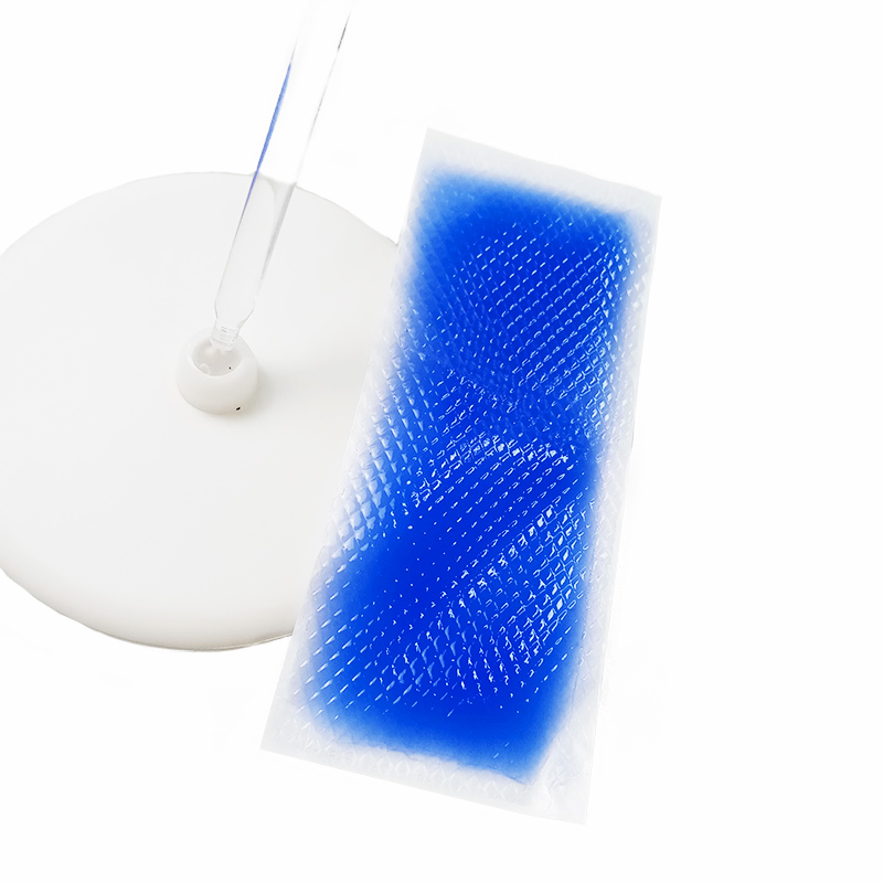 ISO13485 Highly Effective Against Headache Cooling Gel Patch Convenient and Functional Gel Hydrogel Discolor Environmental Patch