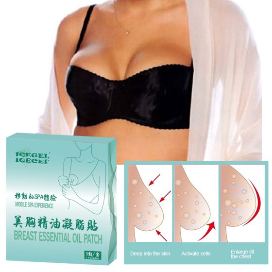 Essential oil breast care patch