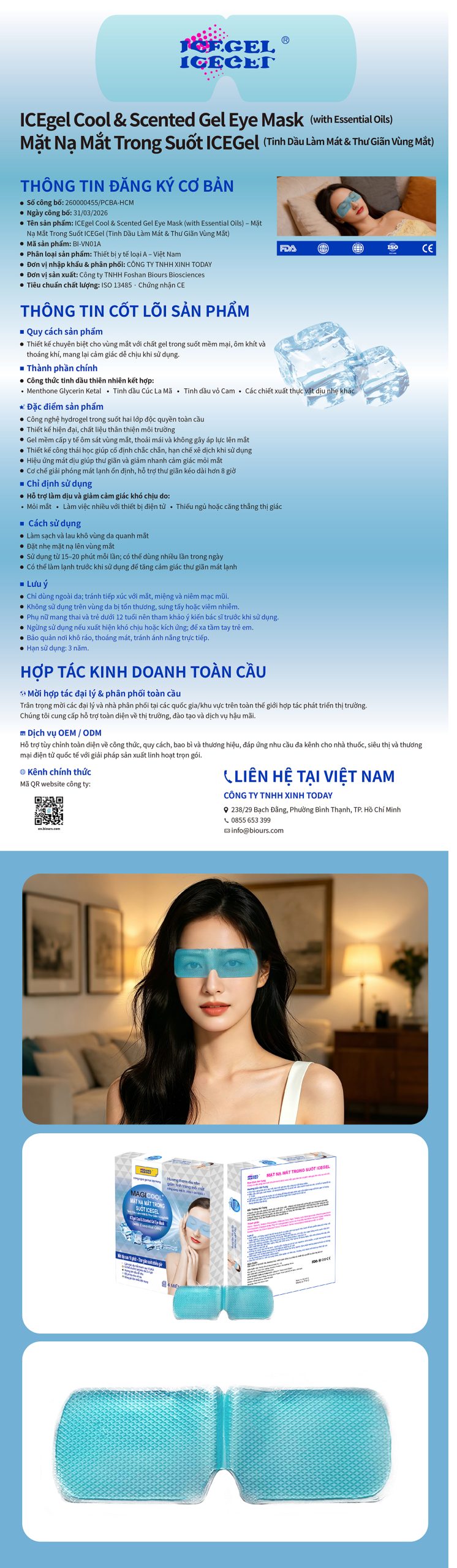 Cool & Scented Gel Eye Mask