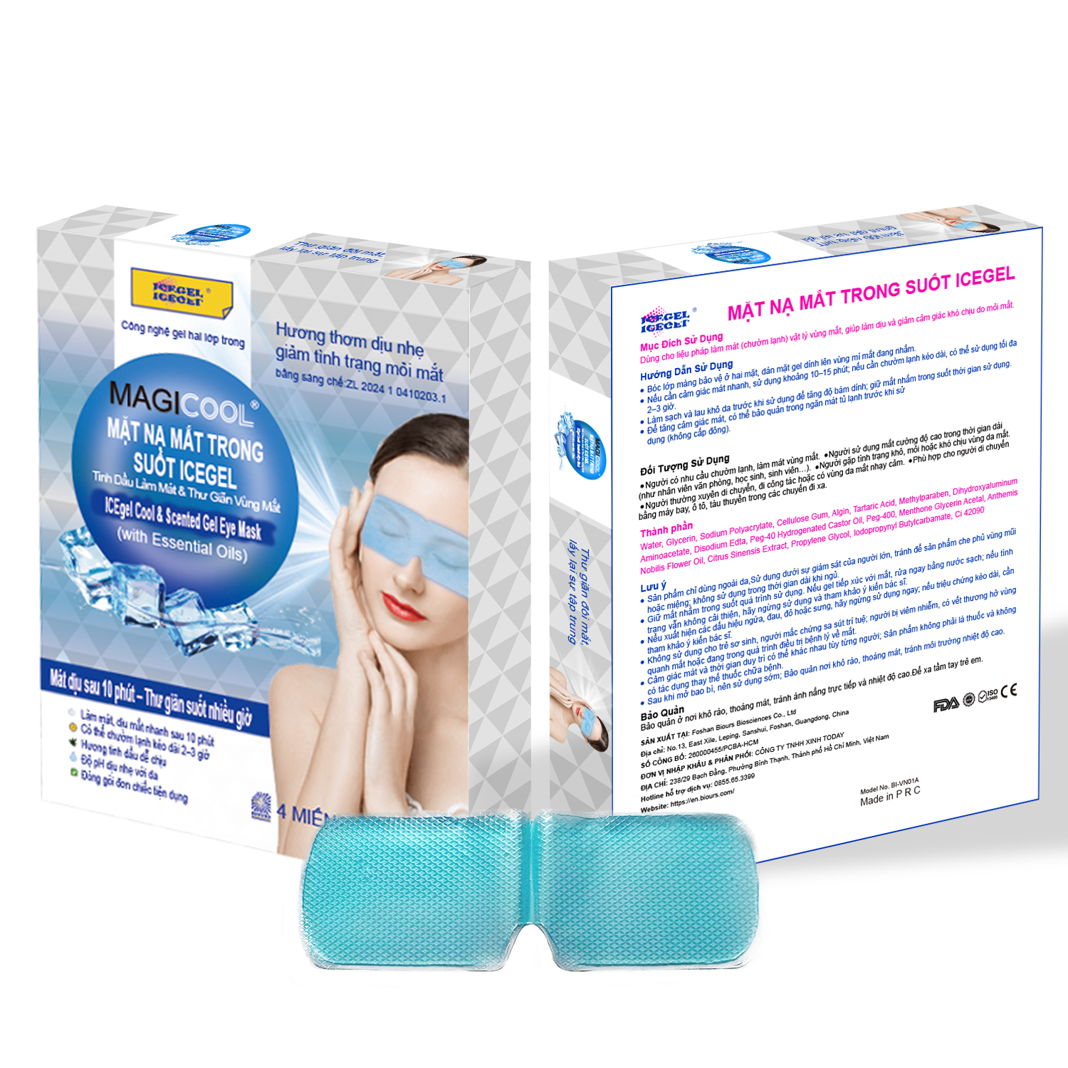 Hydrogel Cooling Eye Mask Manufacturer | ICEgel Cool & Scented Gel Eye Mask