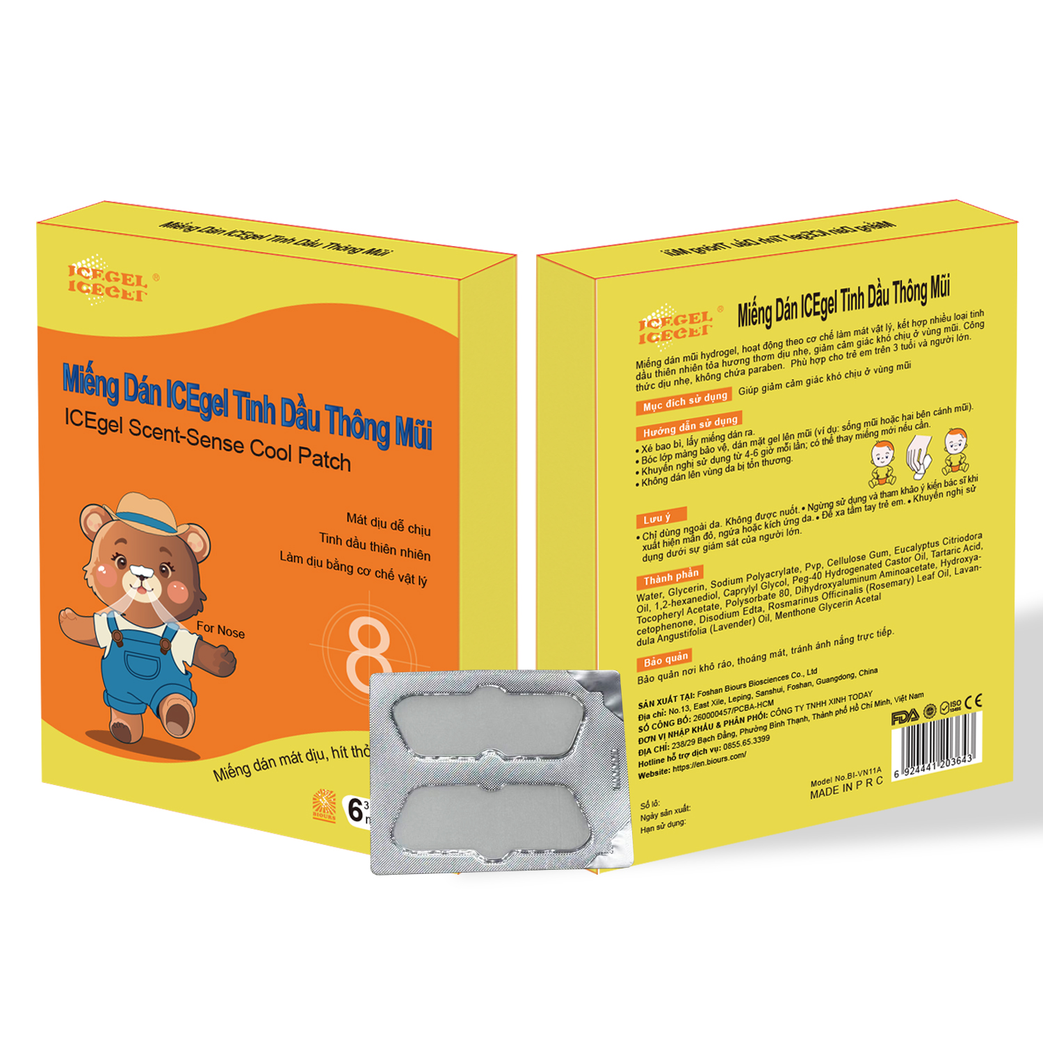 Vietnam Nasal Cooling Patch Manufacturer | ICEgel Scent-Sense Essential Oil Nose Patch